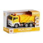 משאית עפר צהובה – עם אורות וקולות