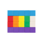 ⁦קוביות מגנטיות צבעוניות - 60 חלקים⁩ – תמונה ⁦3⁩