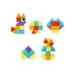 ⁦משחק קוביות, משולשים ועיניים מגנטיים 42 חלקים – מגיל שנה⁩ – תמונה ⁦2⁩