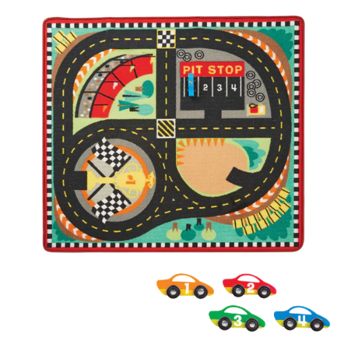 6 שטיח מסלול מכוניות מירוץ – Melissa & Doug – תמונה 1