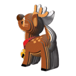 ⁦הרכבה/הדבקה דמויות חג המולד 3D –  Reindeer⁩ – תמונה ⁦4⁩