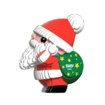 ⁦הרכבה/הדבקה דמויות חג המולד 3D – Santa⁩ – תמונה ⁦3⁩