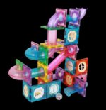 ⁦מסלולים מגנטים 110 חלקים כולל 4 כדורים ( 2 כדורי LED זוהרים)⁩ – תמונה ⁦13⁩