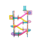 ⁦מסלולים מגנטים 110 חלקים כולל 4 כדורים ( 2 כדורי LED זוהרים)⁩ – תמונה ⁦4⁩