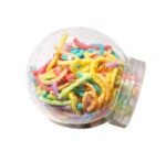 ⁦Noodlez – משחק סנסורי נודלס – קופסה אחת עגולה 50 גרם – מיקס צבעים⁩ – תמונה ⁦2⁩