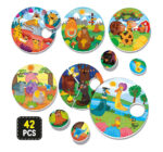 ⁦פאזל הרכבה והתאמה – משפחת החיות | Lisciani⁩ – תמונה ⁦2⁩