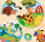 ⁦פאזל הרכבה והתאמה – משפחת החיות | Lisciani⁩ – תמונה ⁦3⁩