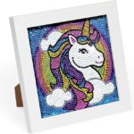 ערכת שיבוץ אבנים חד קרן 5D עם מסגרת 18/18