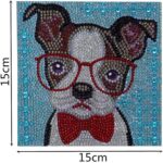 ⁦ערכת שיבוץ אבנים כלב 5D עם מסגרת 18/18⁩ – תמונה ⁦4⁩