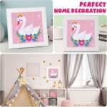 ⁦ערכת שיבוץ אבנים ברבור 5D עם מסגרת 18/18⁩ – תמונה ⁦4⁩