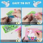 ⁦ערכת שיבוץ אבנים ברבור 5D עם מסגרת 18/18⁩ – תמונה ⁦5⁩