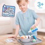 ⁦סט משחק כיריים Simmer & Stir עם אפקט מים משנה צבע | Melissa & Doug⁩ – תמונה ⁦7⁩