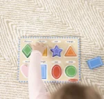 ⁦פאזל צ'אנקי צורות 8 חלקים | Melissa & Doug⁩ – תמונה ⁦5⁩