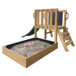 ⁦מגדל פעילות – כולל מגלשה, ארגז חול, שולחן פיקניק ולוח ציור⁩ – תמונה ⁦2⁩