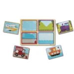 ⁦פאזל עץ כלי תחבורה | Melissa & Doug⁩ – תמונה ⁦3⁩