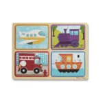 ⁦פאזל עץ כלי תחבורה | Melissa & Doug⁩ – תמונה ⁦4⁩