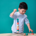 ⁦משחק השחלה לפעוטות חרוזי עץ ענקיים | Bs Toys⁩ – תמונה ⁦2⁩