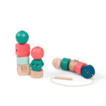⁦משחק השחלה לפעוטות חרוזי עץ ענקיים | Bs Toys⁩ – תמונה ⁦4⁩