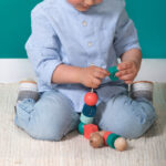 ⁦משחק השחלה לפעוטות חרוזי עץ ענקיים | Bs Toys⁩ – תמונה ⁦5⁩