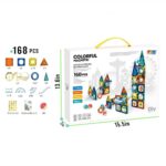⁦ערכת מגנטים 168 חלקים – מסלול גולות מגנטי תלת-ממד ומשחק הרכבה⁩ – תמונה ⁦4⁩