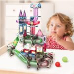 ⁦סט מגנטים צבעוניים לבנייה יצירתית עם צינורות וכדורים – 48 חלקים⁩ – תמונה ⁦4⁩