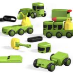 ⁦Magnetix Trucks – רכבי צבא מגנטיים מודולאריים – ערכת 31 חלקים⁩ – תמונה ⁦11⁩