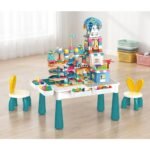 ⁦שולחן פעילות והרכבה ענק – פארק שעשועים, 328 חלקים וזוג כיסאות שפן⁩ – תמונה ⁦3⁩